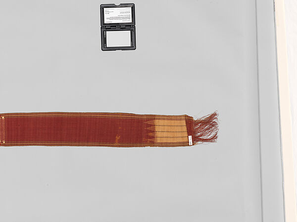 Dohr (men’s sash), Pohnpeian artist, Banana fiber, wool, Caroline Islands, Pohnpei
