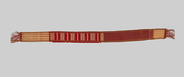 Dohr (Ceremonial Belt), Banana fiber, trade yarn, Caroline Islands, Pohnpei 