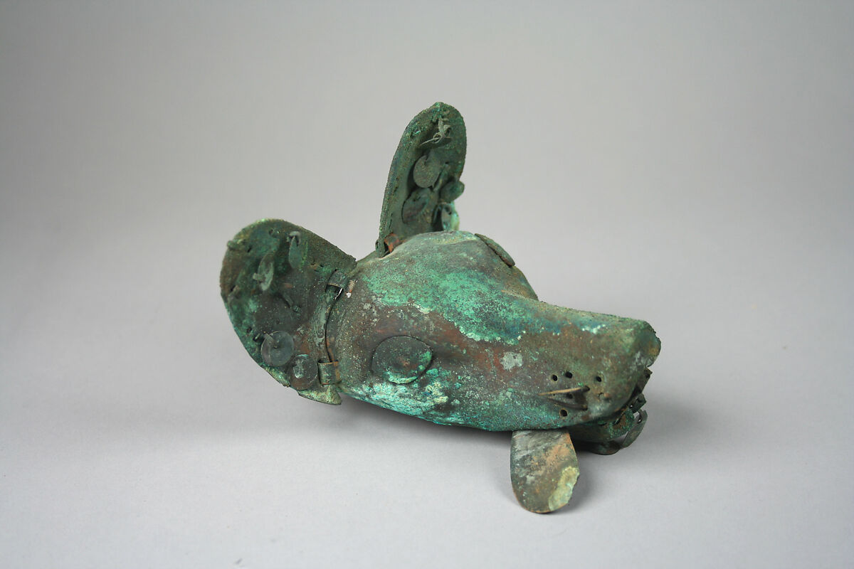Animal Ornament, Copper, gilded copper, Moche