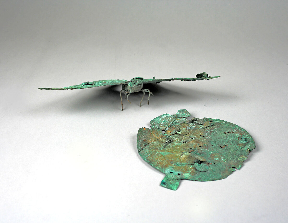 Disk Ornament, Gilded copper, Moche