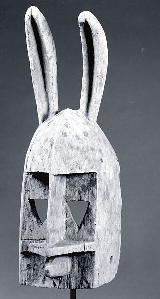 Mask: Rabbit (Dyommo), Dogon artist, Wood, pigment, Dogon peoples