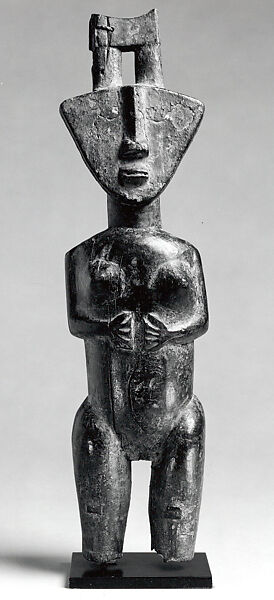 Female Figure, Wood, pigment, Nafana peoples 