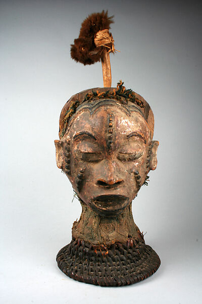 Headdress: Janus, Boki artist, Wood, cane, cloth, fur, pigment, nails, Boki peoples