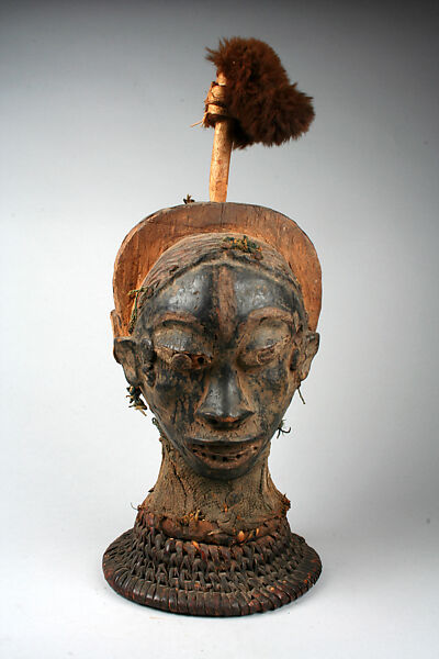 Headdress: Janus, Boki artist, Wood, cane, cloth, fur, pigment, nails, Boki peoples
