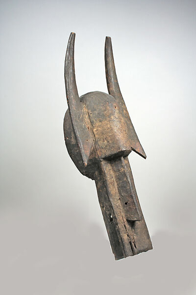 Helmet Mask, Bamana or Senufo blacksmith, Wood, pigment, Bamana or Senufo peoples