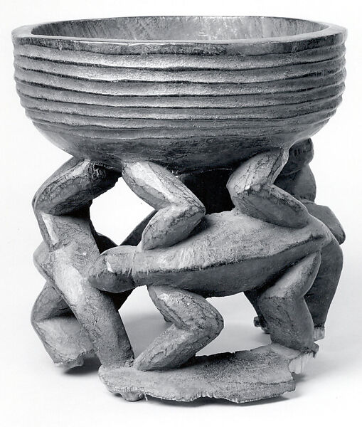 Vessel: Openwork Base, Wood, tukula, Cameroon