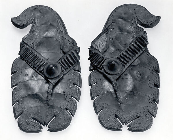 Sandal: Scorpion, Leather, beads (?), Asante