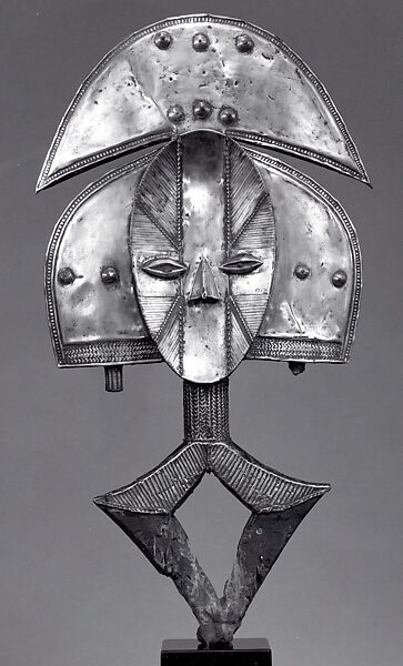 Reliquary Figure, Wood, copper, brass, Kota peoples