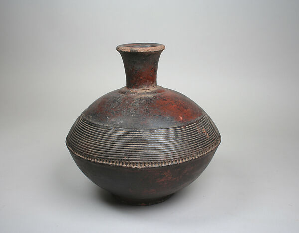 Vessel, Terracotta, slip, Middle Niger civilization 