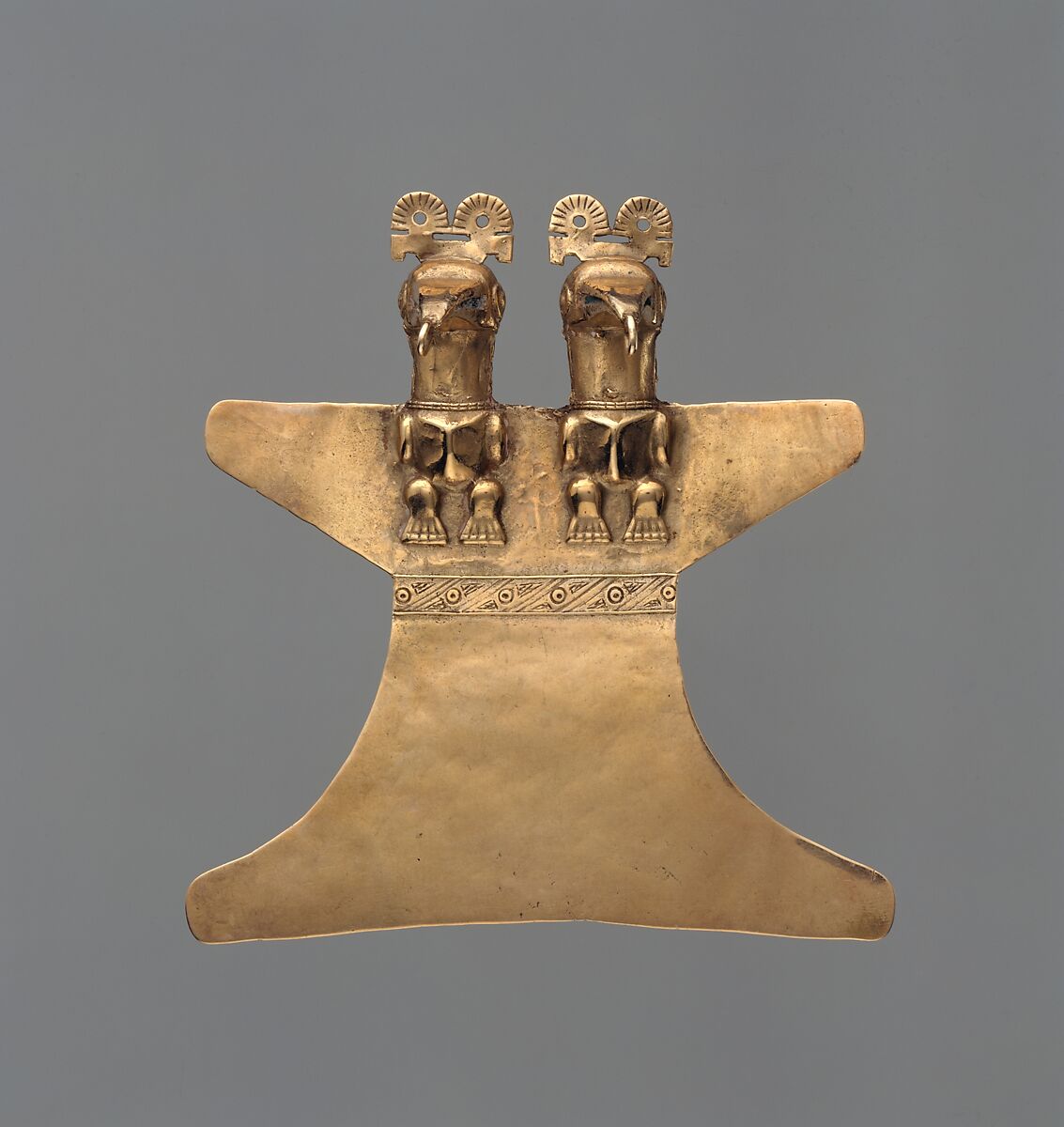 Double Eagle Pendant, Gold (cast alloy), Muisca 