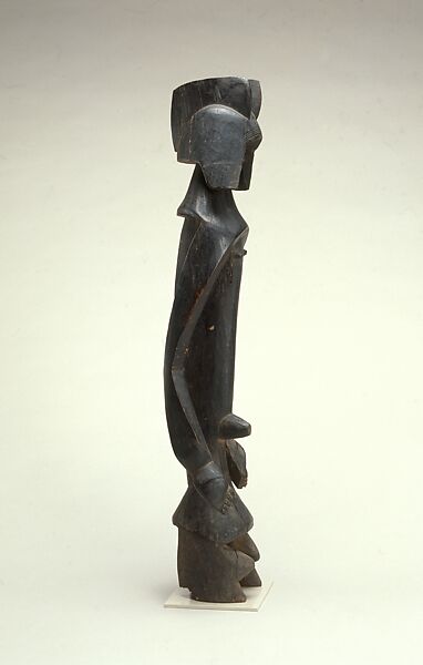 Jagana or iagana (carved figure), “Master of the Pantisawa Workshop” (active early 20th century, Pantisawa[?], Nigeria), Wood (Detarium senegalense), Mumuye peoples