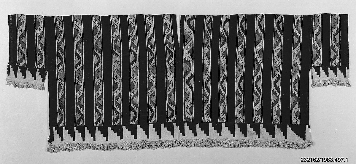 Shirt, Central Coast artist, Camelid hair, cotton, Peru; central coast (?)