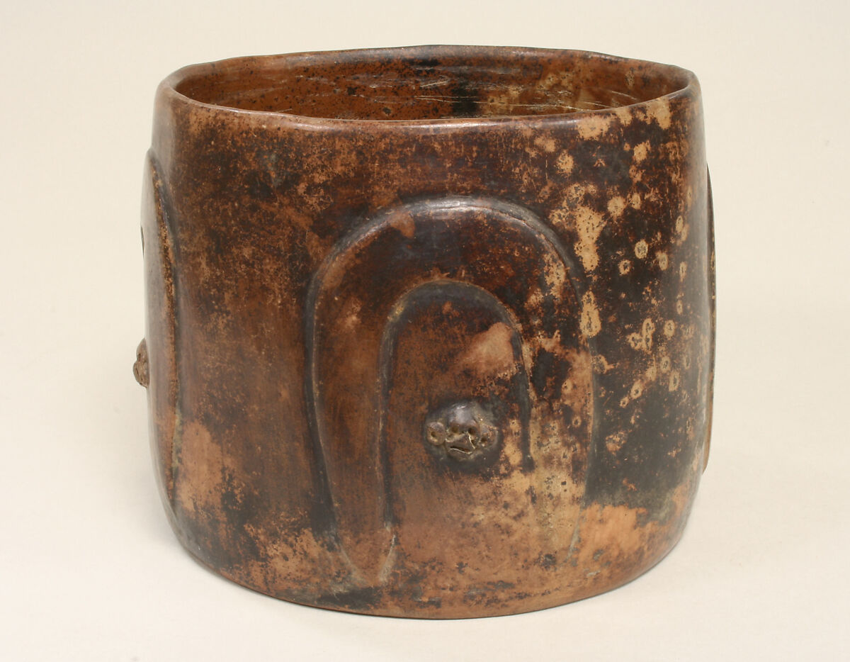 Cylinder Vessel, Ceramic, Colima 