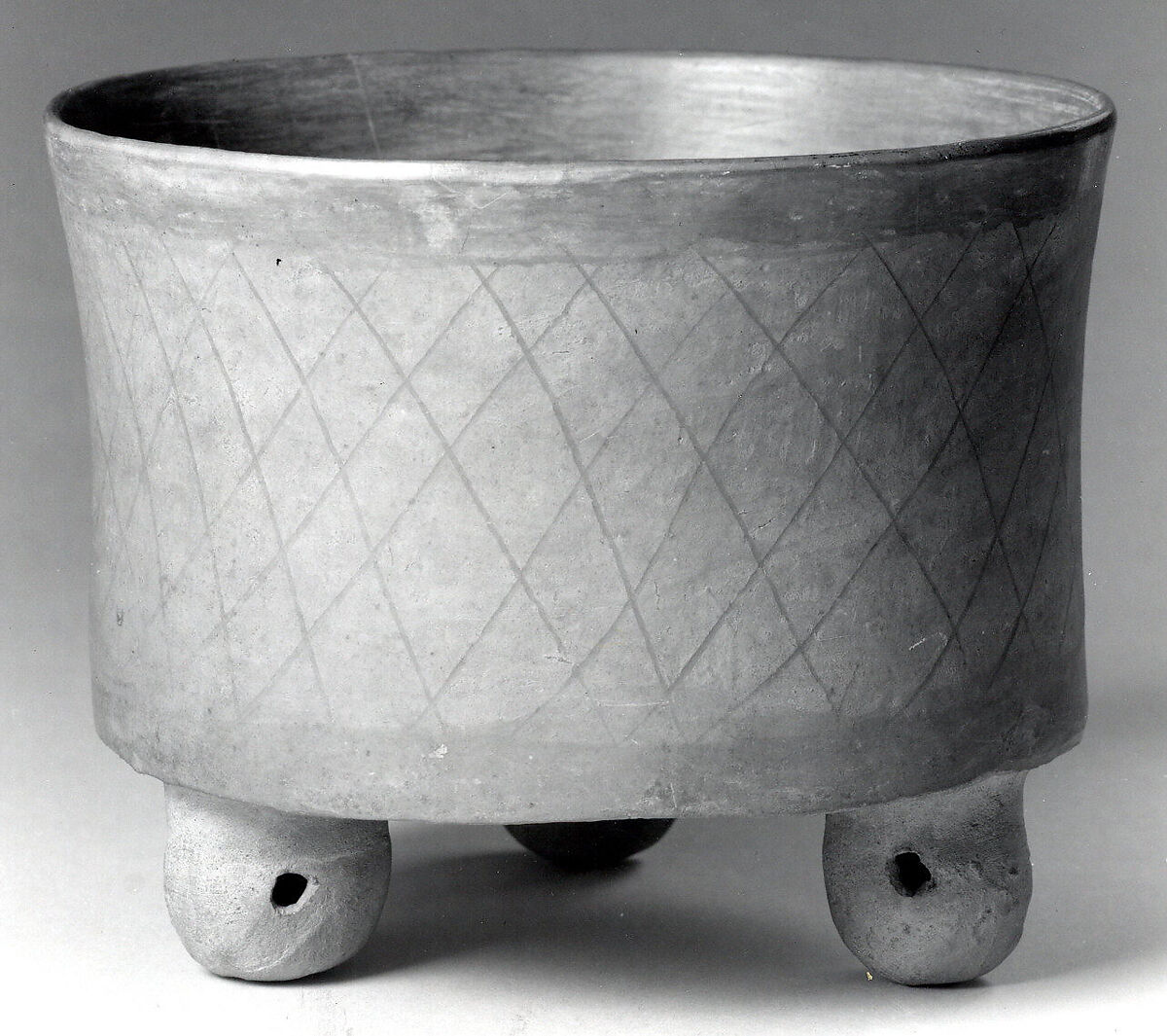 Tripod Vessel, Ceramic, Teotihuacan