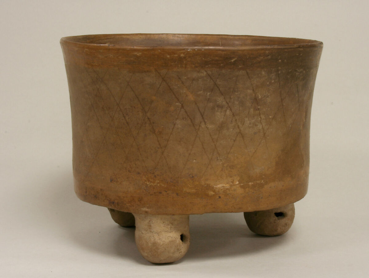 Tripod Vessel, Ceramic, Teotihuacan 