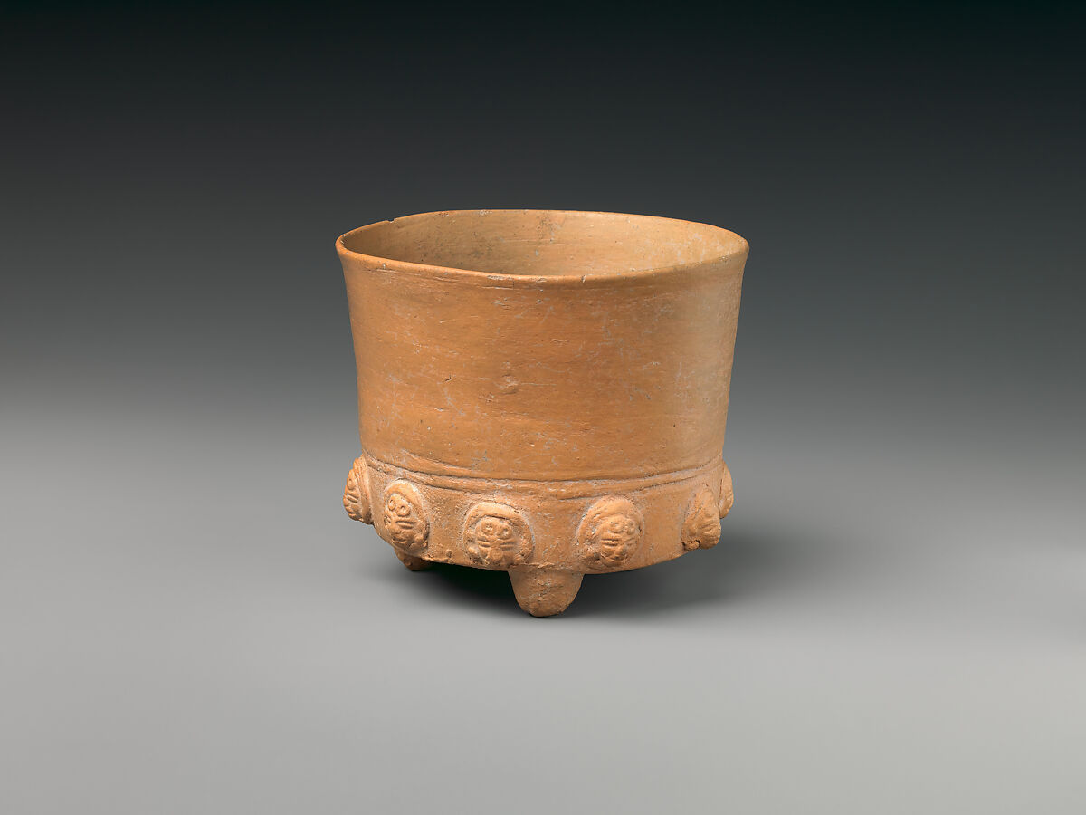 Tripod Vessel, Ceramic, Teotihuacan
