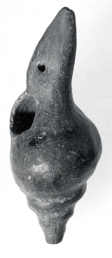 Ceramic Whistle in the Form of a Shell, Ceramic, Ecuadorian