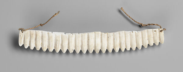 Pendant (Marremarre Lagelag or Buni), Tridacna shell, fiber, Marshallese people 