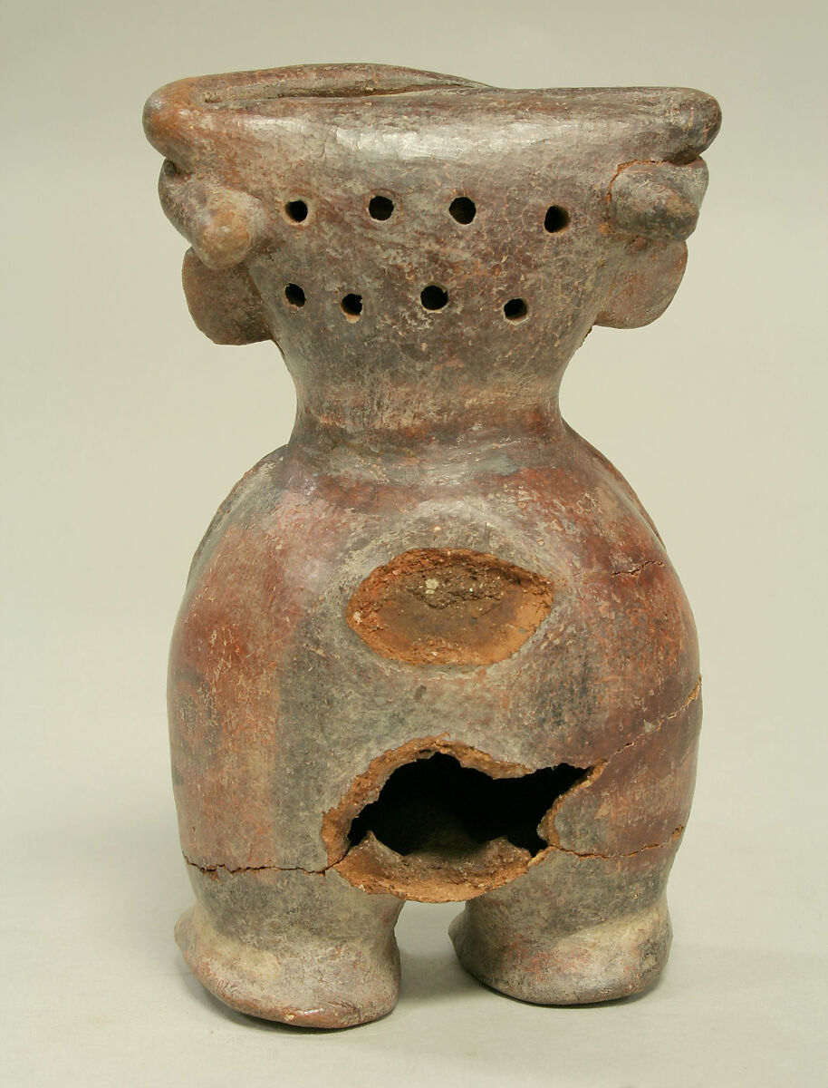 Figure Bottle, Ceramic, pigment, Vicús