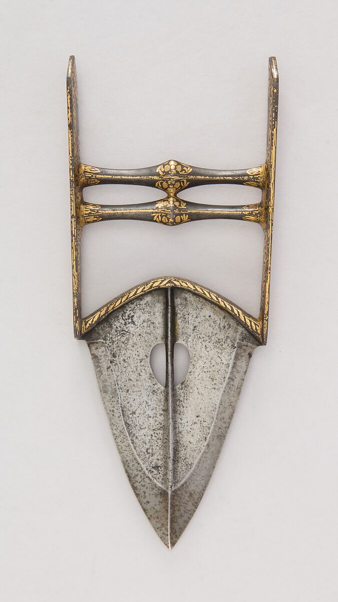 Dagger (Katar), Steel, gold, Indian 