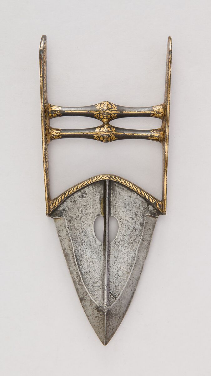 Dagger (Katar), Steel, gold, Indian