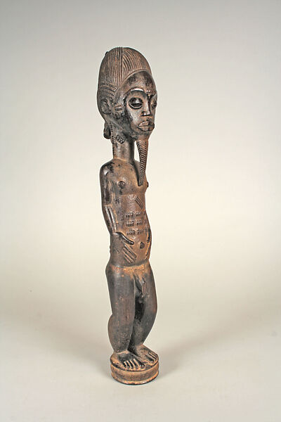 Male Figure, Wood, Baule peoples 