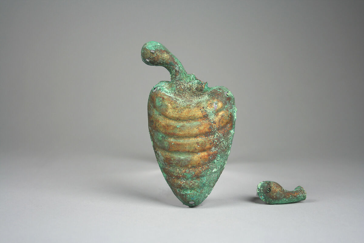 Animal Ornament, Gilded copper, Moche