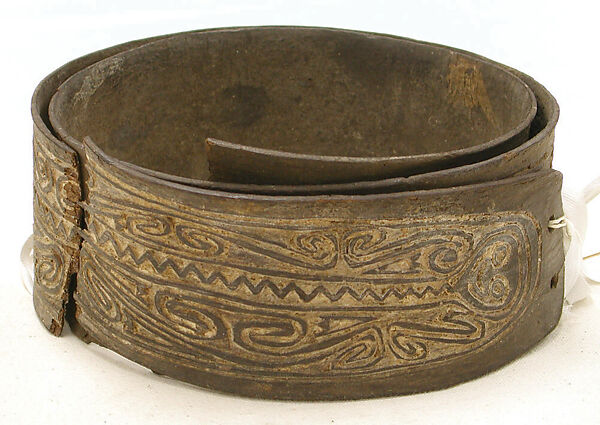 Bark Belt (Titi Bae [?]), Bark, paint, Kerewa people 