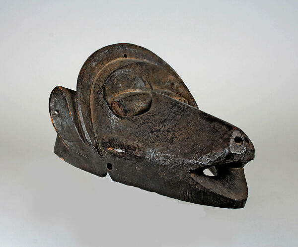 Monkey Mask, Wood, Baule peoples