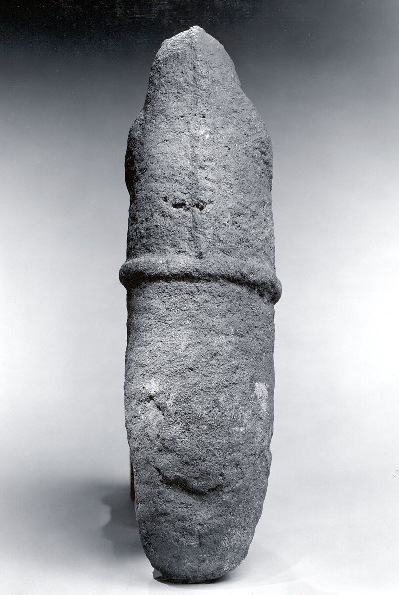 Zoomorphic Figure, Stone, pigment, Mendi region