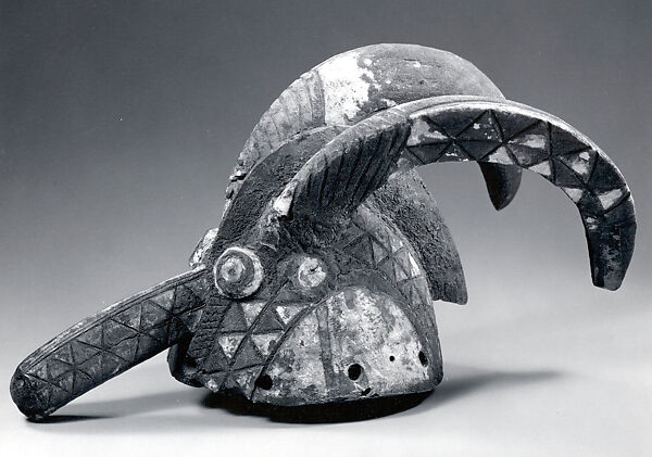 Headdress: Ram (Wan-Pesego), Mossi blacksmith, Wood, pigment, Mossi peoples