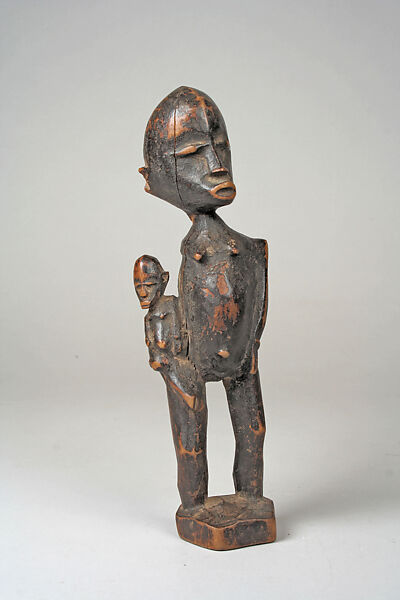 Figure: Mother and Child, Wood, Lobi 