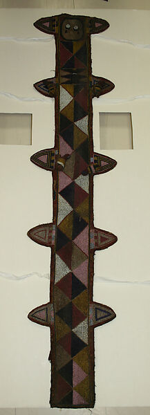 Staff Sheath (Opa Orisa Oko), Cloth, glass beads, thread, Yoruba peoples 