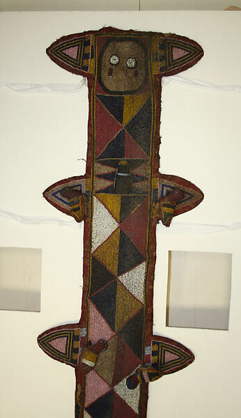 Staff Sheath (Opa Orisa Oko), Yoruba artist, Cloth, glass beads, thread, Yoruba peoples