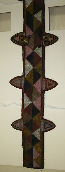 Staff Sheath (Opa Orisa Oko), Yoruba artist, Cloth, glass beads, thread, Yoruba peoples