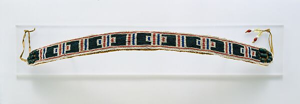 Belt (Umutsha), Fiber, glass beads, brass beads, leather, basketry, cloth, Zulu or Nguni peoples 