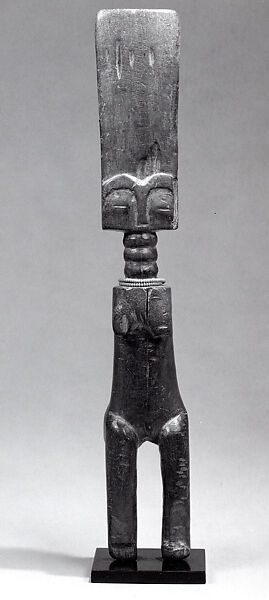 Figure: Female (Akua Ba), Wood, glass beads, Fante peoples 