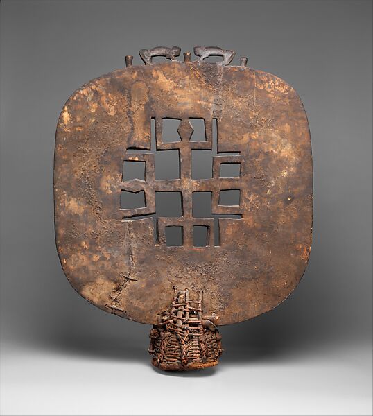 Headdress (Kworo), Wood, cane, cotton cloth, Senufo peoples