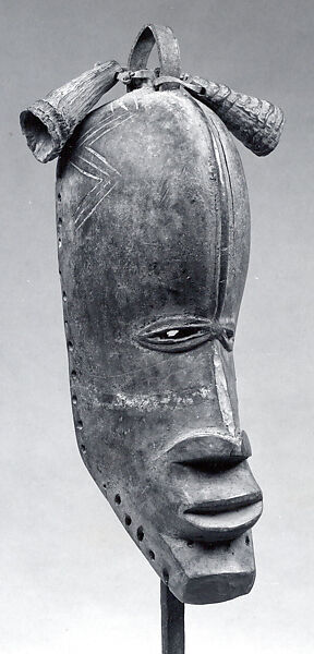 Mask, Wood, iron, horn, hide, pigment, Dan peoples (?) 