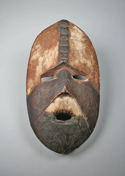 Mask, Wood, pigment, hair (see notes), Boa 