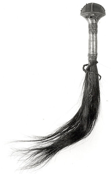 Ceremonial Whisk, Brass, wire, hide with hair, fiber, Tiv peoples 
