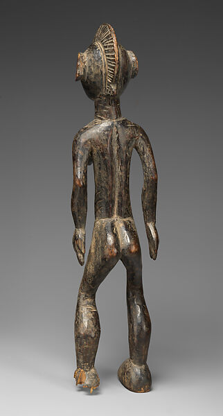 Ninana (female figure), Nakomsé-Mossi blacksmith, Wood, Mossi, Nakomse group