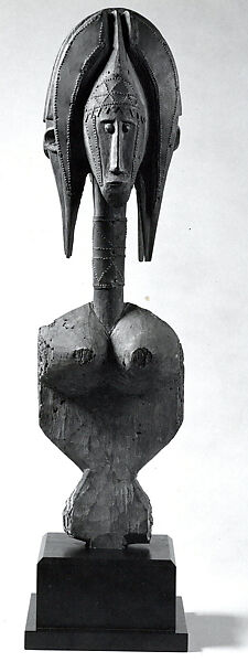 Marionette: Female (Merekun), Wood, metal sheets, pigment, Bamana peoples 