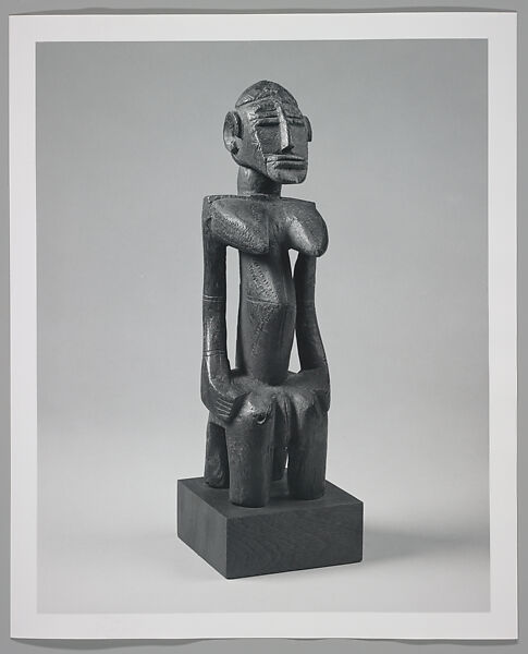 Seated Female Figure, Wood, Turka