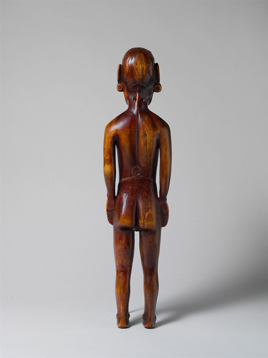 Male Figure (Moai Tangata), Wood, obsidian, bone, Rapa Nui people