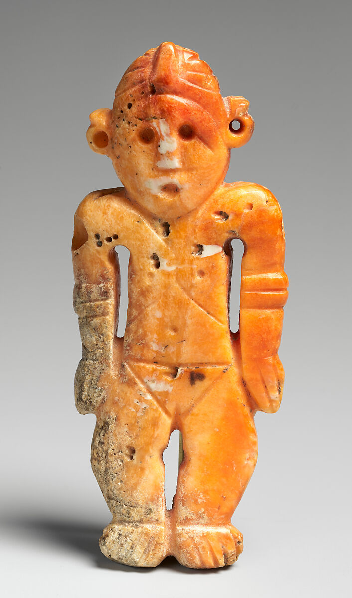 Pendant Figure, Shell (spondylus), Colima 