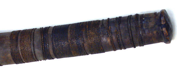 Club, Wood, coconut husk fiber, iron nail, Fijian