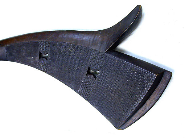 Club, Wood, coconut husk fiber, iron nail, Fijian