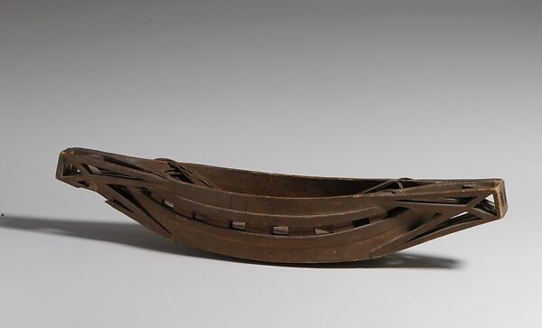 Carrying Bowl (Finola), Wood, fiber, Kaniet Islands 