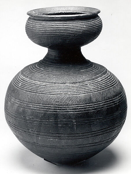 Vessel, Terracotta, pigment, Nupe peoples 
